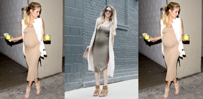 Kristin Cavallari Maternity Vest and Dress