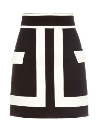 Balmain Bi Color Mini Skirt