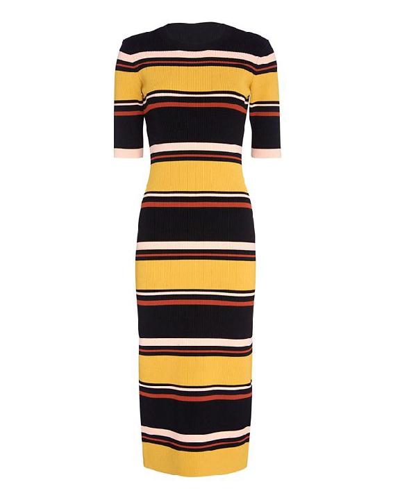 Exclusive for Intermix Wyatt Striped Dress seen on Heather Dubrow