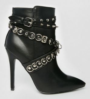 Public Desire Studded Ankle Boots