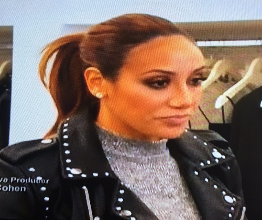 Melissa Gorgas Studded Leather Moto Jacket Real Housewives of New Jersey Fashion
