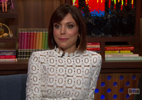 Bethenny Frankel white lace gown