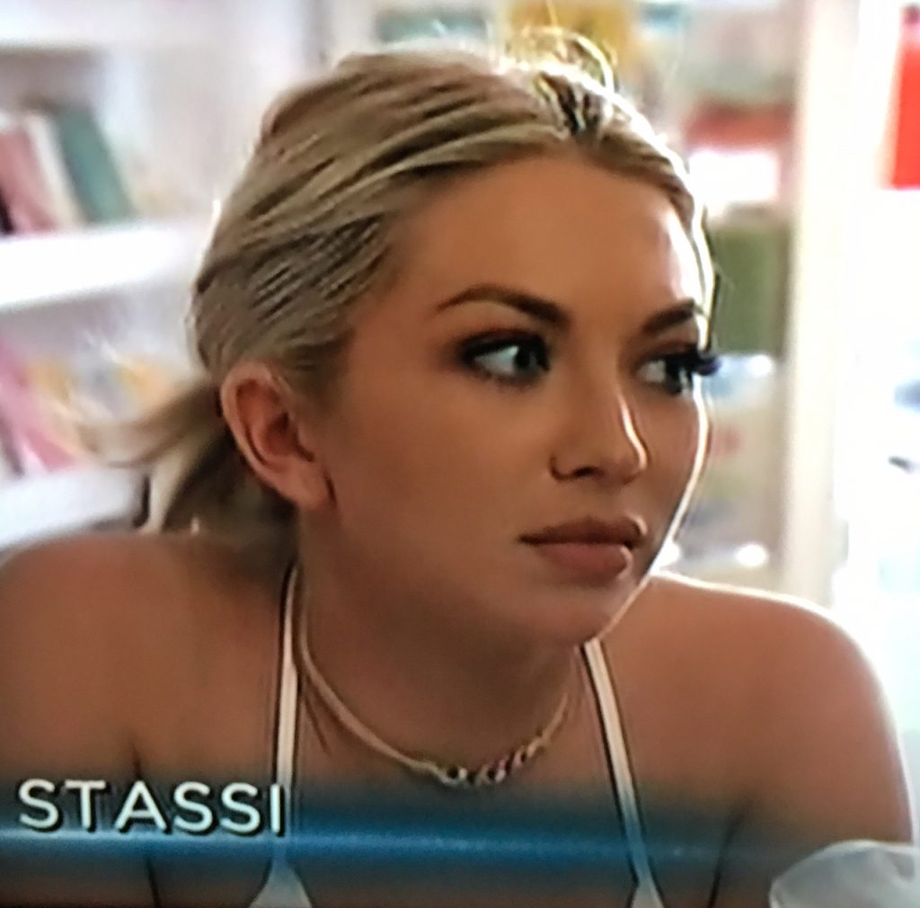 Stassi Schroeders Chain Link and Leather Necklace by Georgi Jules