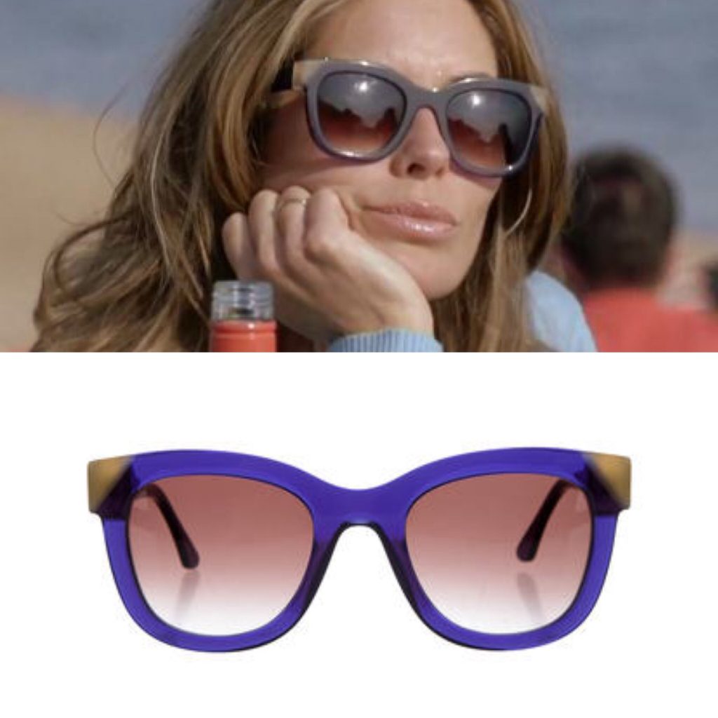 purple contrast corner sunglasses