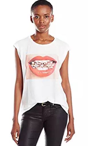 Pam and Gela Frankie Grill Red Lips Tee