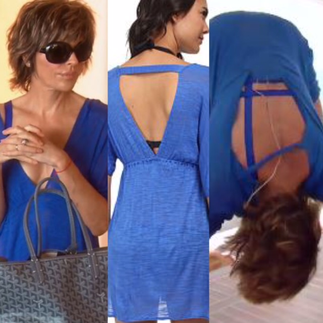 Lisa Rinna's Blue Cover Up
