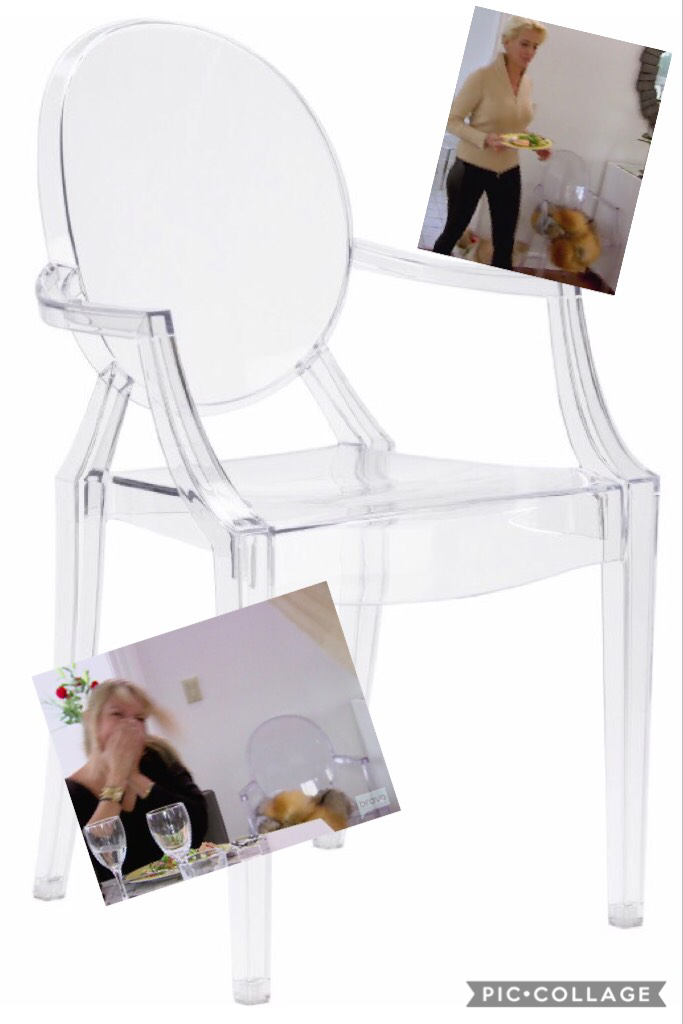 Ramona Singer's Clear Plastic Ghost Chairs