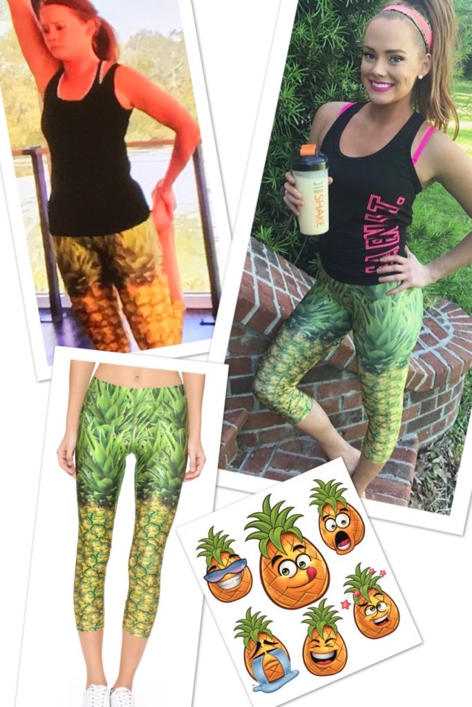 Kathryn Dennis' Pineapple Yoga Pants