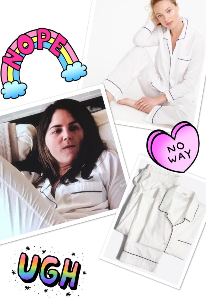 Hannah Pearson's White Pajamas