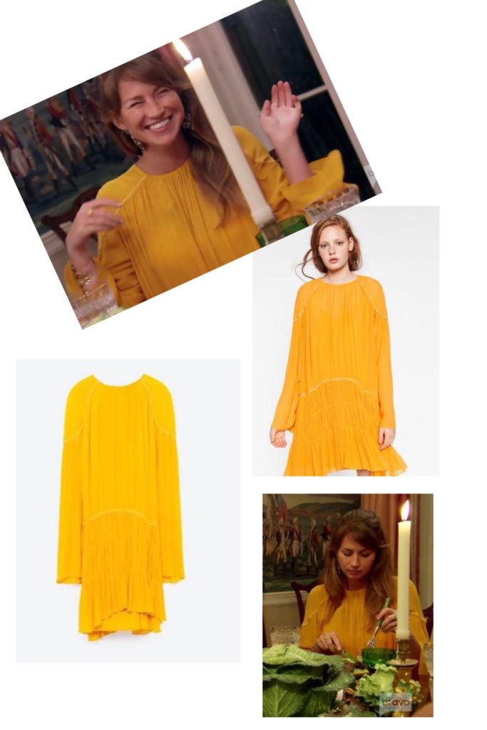 Landon Clements' Yellow Long Sleeve Dress