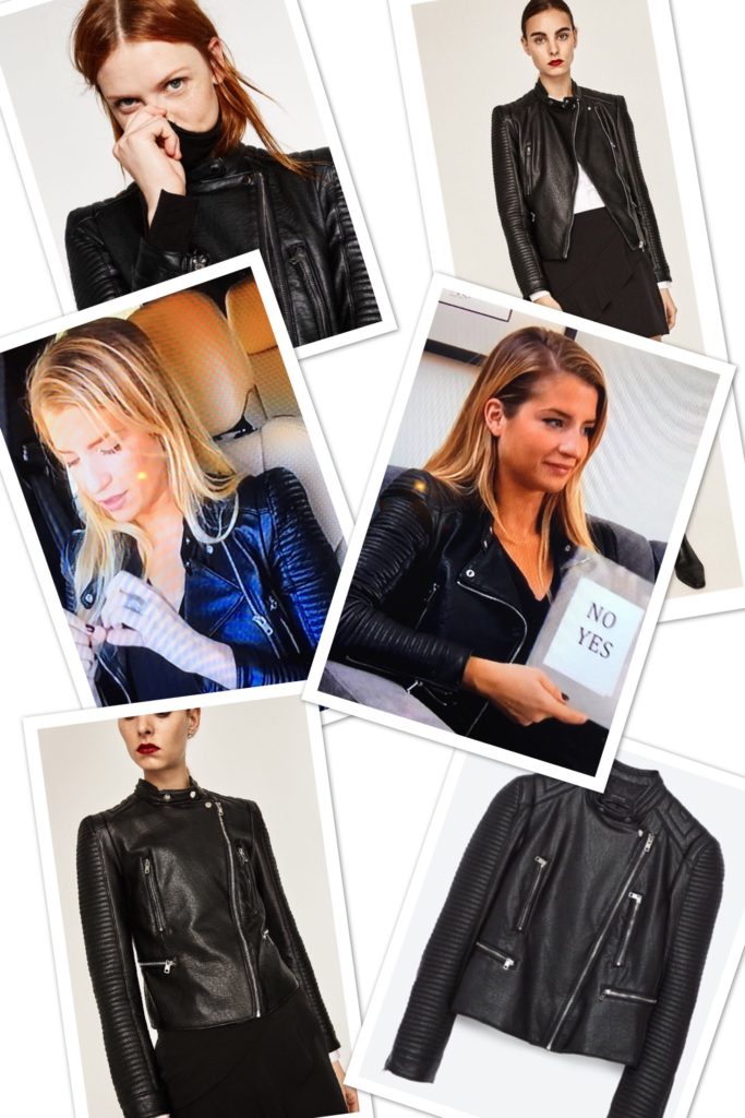 Naomi Olindo's Black Leather Jacket