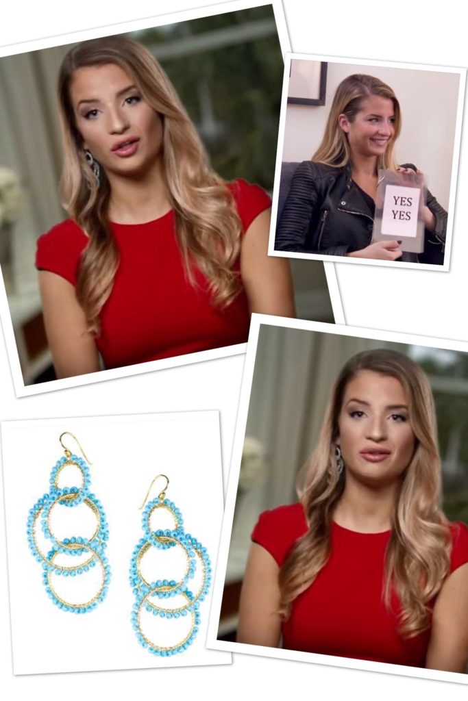 Naomie Olindo turquoise multi circle earrings