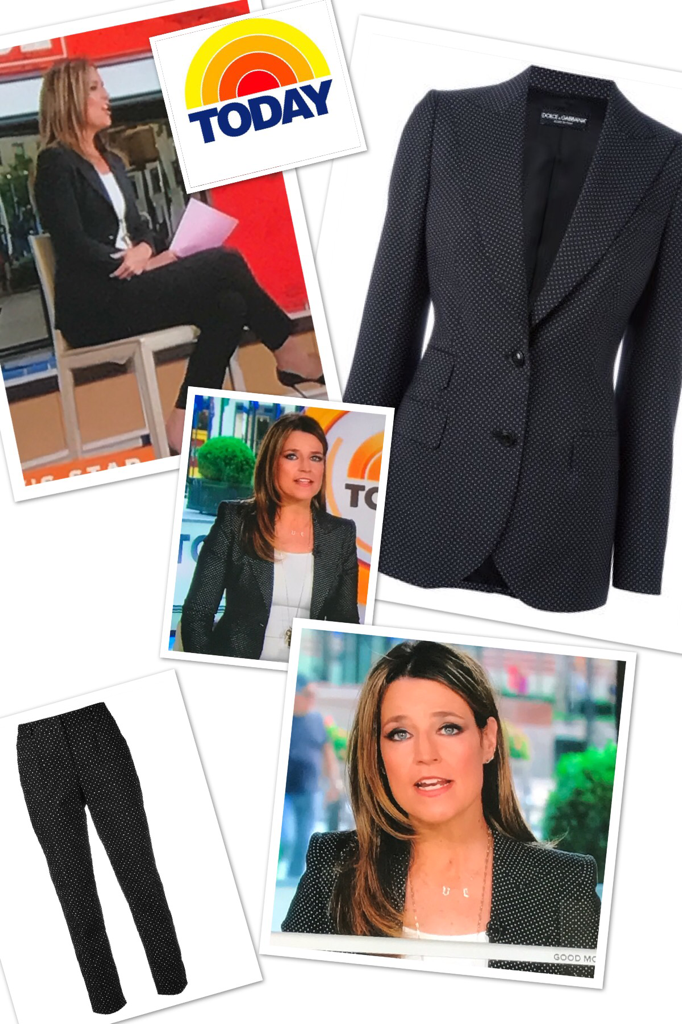 Savannah Guthrie's Polka Dot Suit on the Today Show