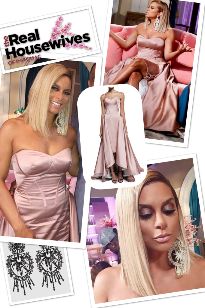 Robyn Dixon's Reunion Earrings and Dress