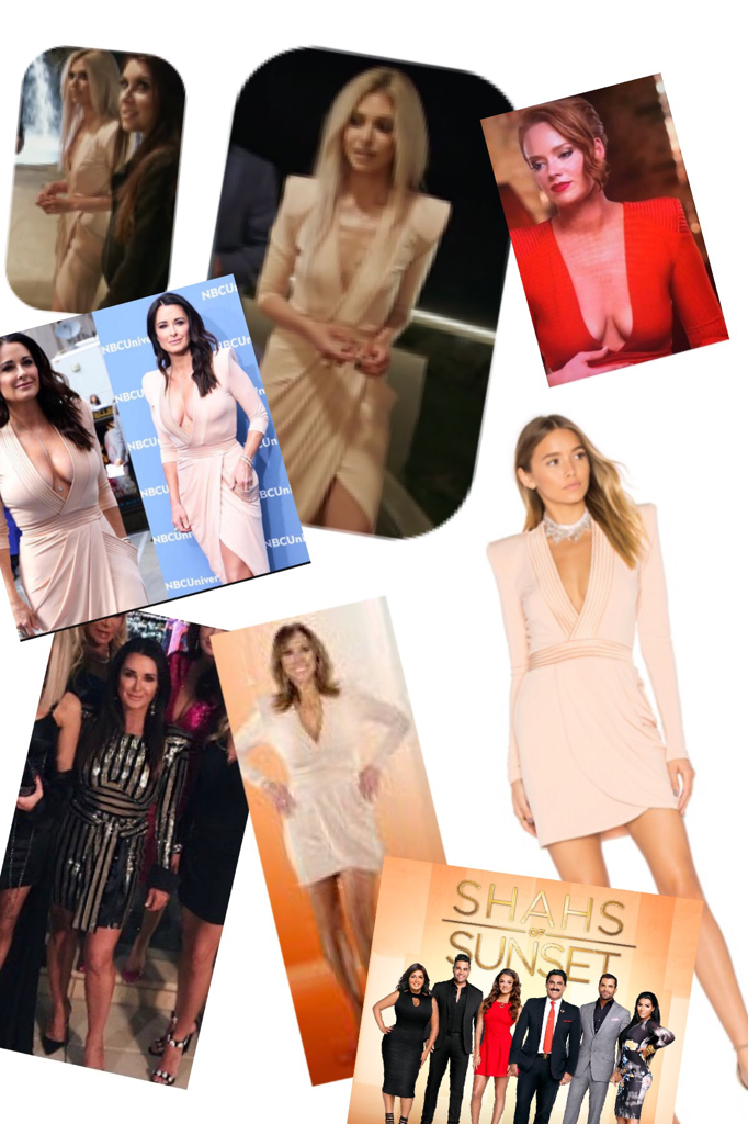 Annalise Carbone's Long Sleeve Shoulder Pad Dress on Shah's