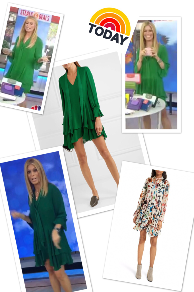 Jill Martin's Green Long Sleeved Dress on Today