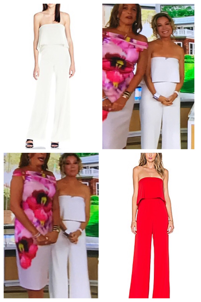 Kathy Lee Gifford's White Strapless Jumpsuit