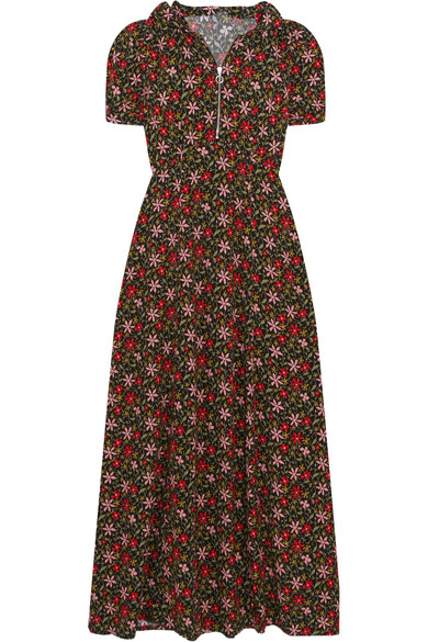 Savannah Guthrie's Floral Print Hooded Dress