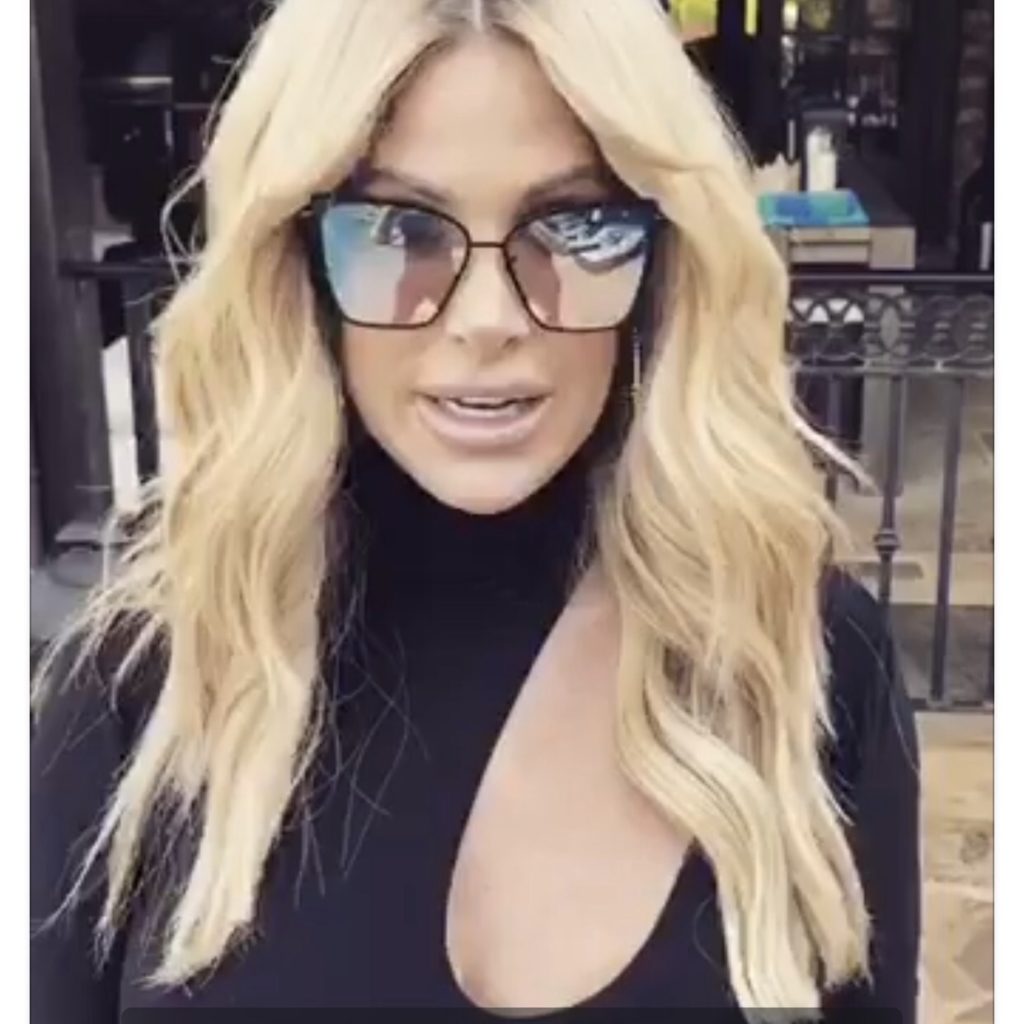 Kim Zolciak Biermann's Sunglasses and Top on Facebook