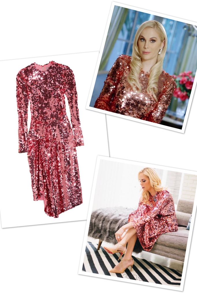 Kameron Westcott's Pink Sequin Interview Dress 