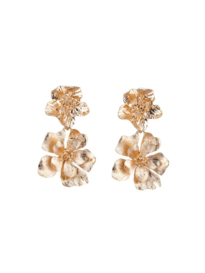 Kameron Westcott's Gold Flower Earrings