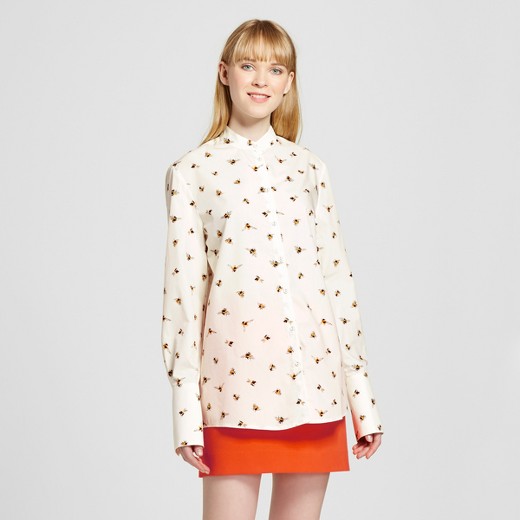 D'Andra Simmons' Bee Print Button Down Blouse