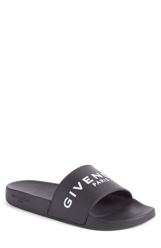 Kim Zolciak Biermann's Givenchy Black Slide Sandals