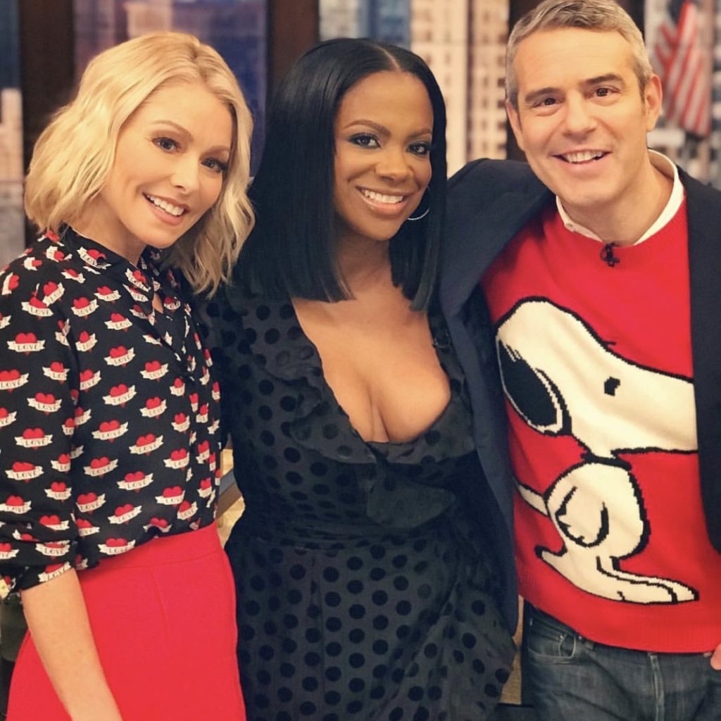 Andy Cohen's Snoopy Sweater on Live With Kelly and Ryan 