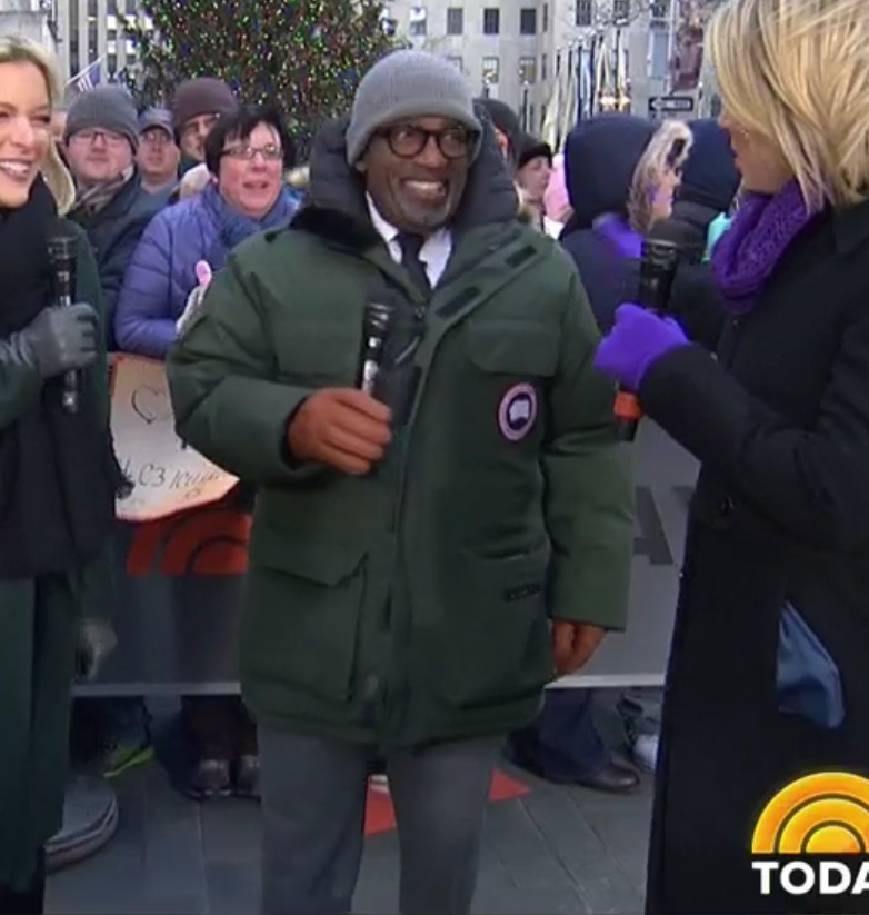 Al Roker's Green Winter Coat on the Today Show