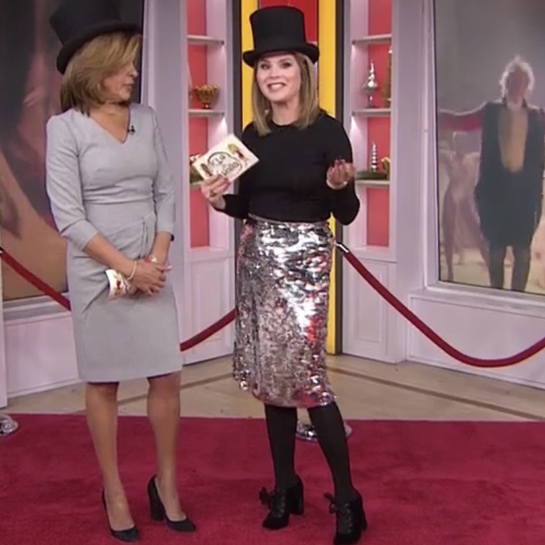 Jenna Bush Hager's Sequin Silver Skirt on the Today Show
