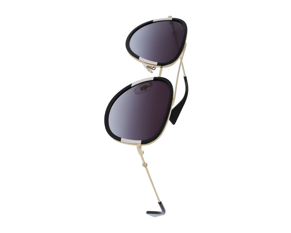 Stassi Schroeder's Black and White Aviator Sunglasses on Instastories