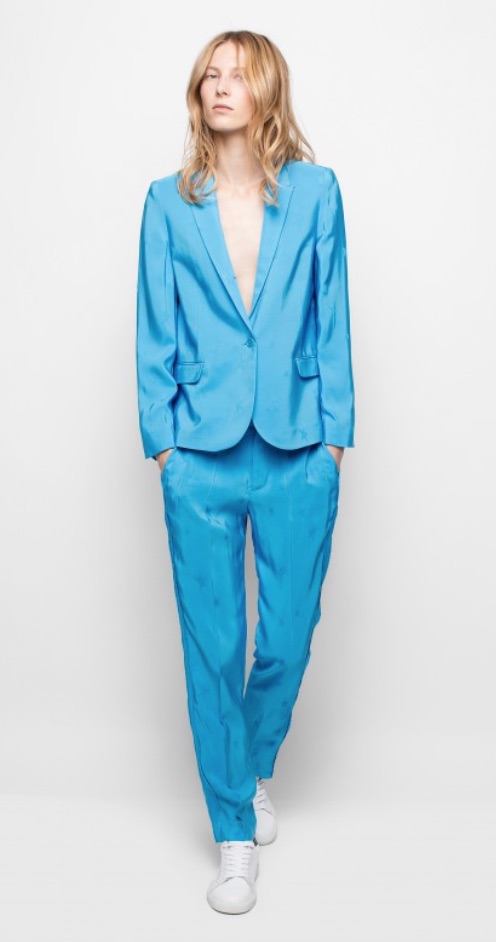 Ariana Madix's Blue Suit on WWHL