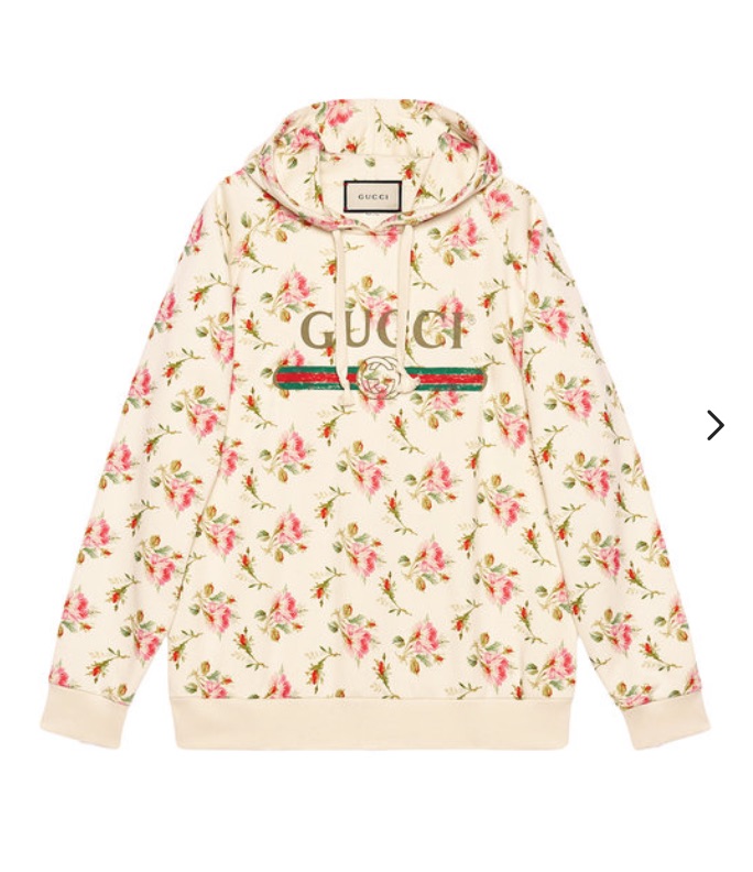 Erika Girardi's Floral Gucci Hoodie