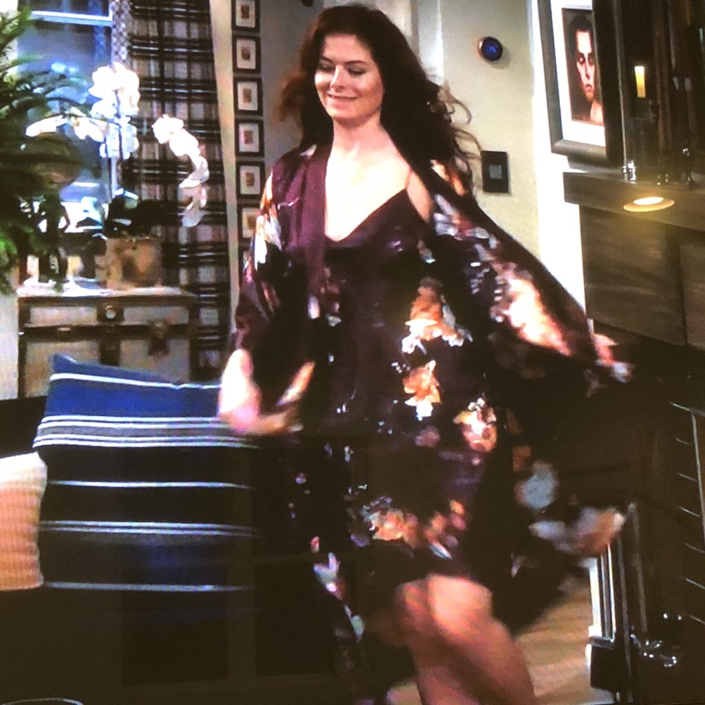 Grace Adler's Floral Robe and Night Gown Will and Grace