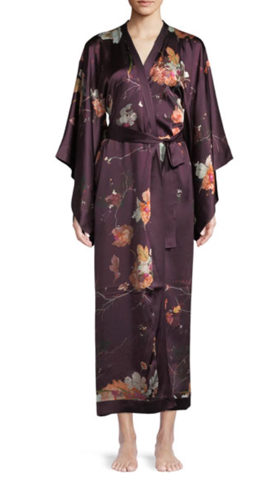 Grace Adler's Floral Robe and Night Gown