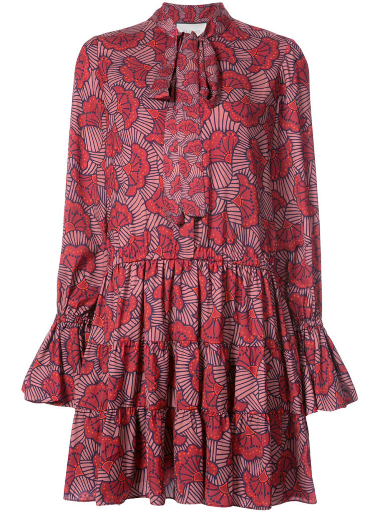 Kyle Richards' Red Printed Dress