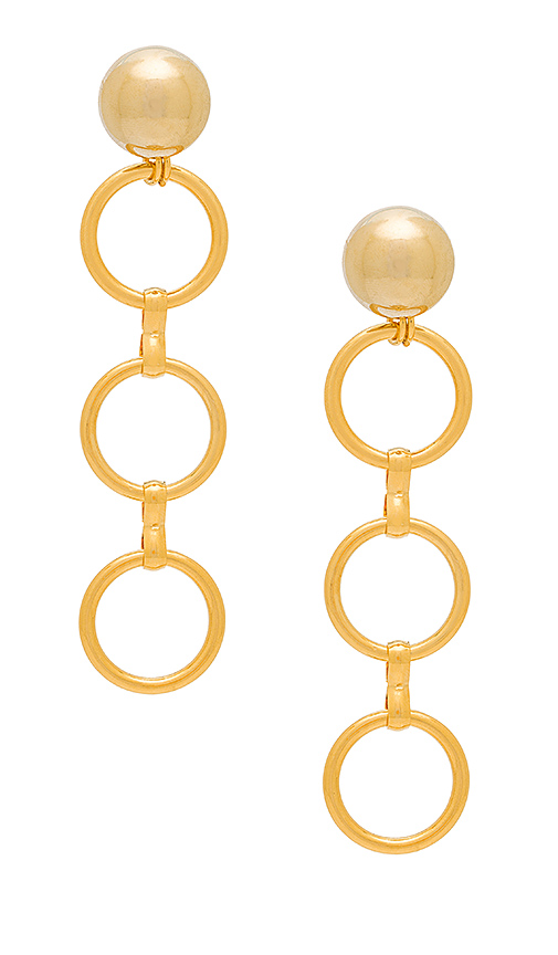 Kyle Richards' Gold Three Circle Earrings