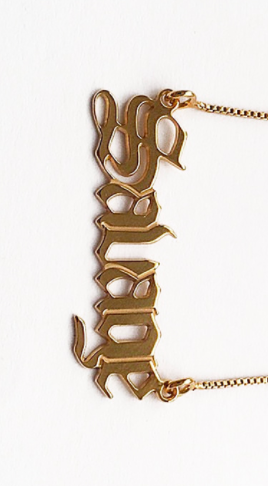 Dorit Kemsley's Kids' Name Plate Necklaces