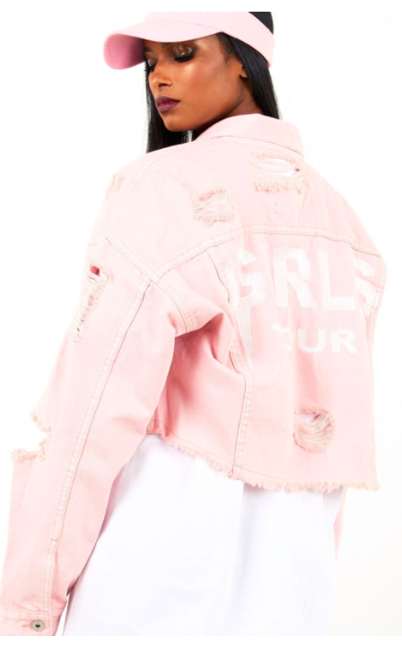 Ariana Madix and Lala Kent's Pink Girls Tour Jackets