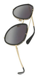 Carole Radiziwill's Black Aviator Sunglasses