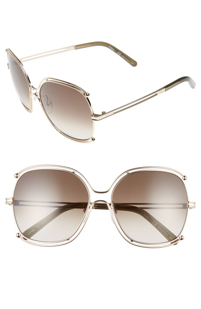 Dorit Kemsley's Gold Square Sunglasses