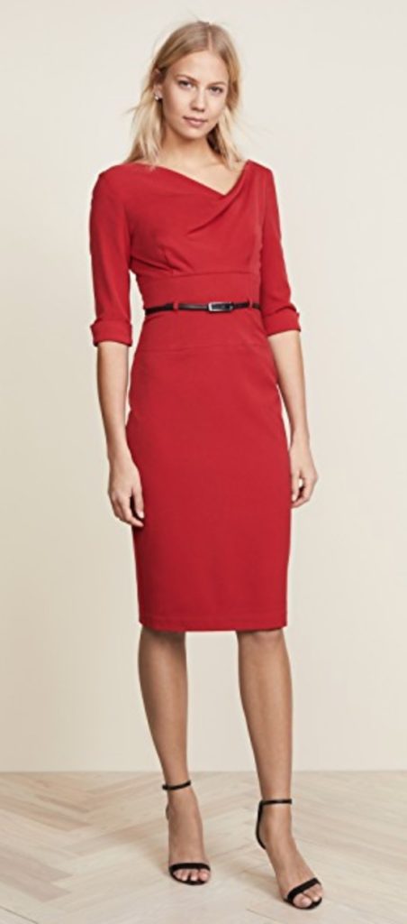 Hoda Kotb's Red 3/4 Sleeve Dress on Today