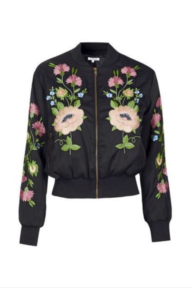 Kandi Buruss' Floral Bomber Jacket