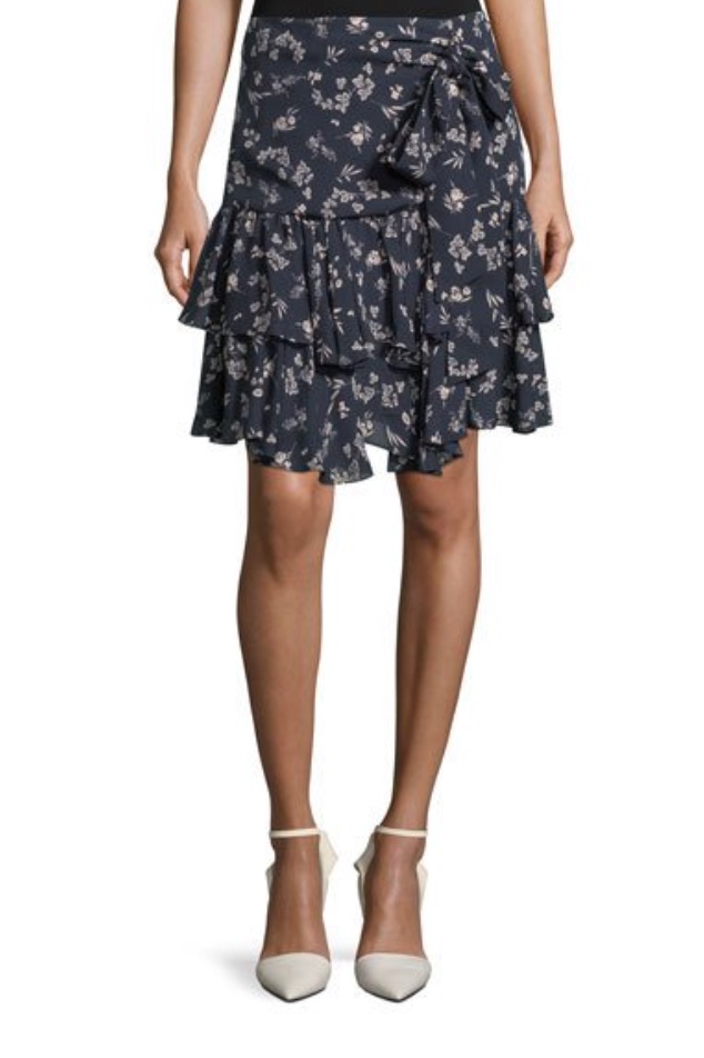 Kelly Ripa's Floral Ruffle Skirt