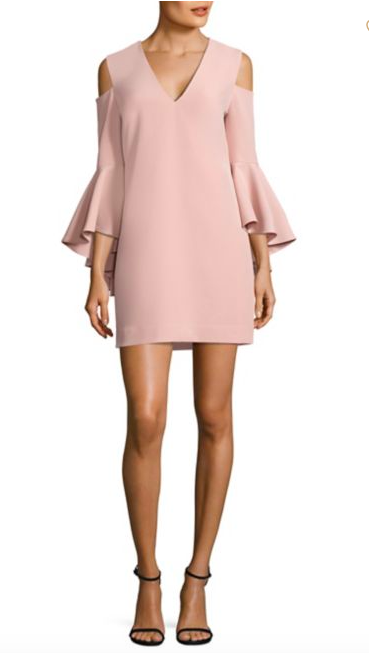 Kyle Richards' Pink Cold Shoulder Dress