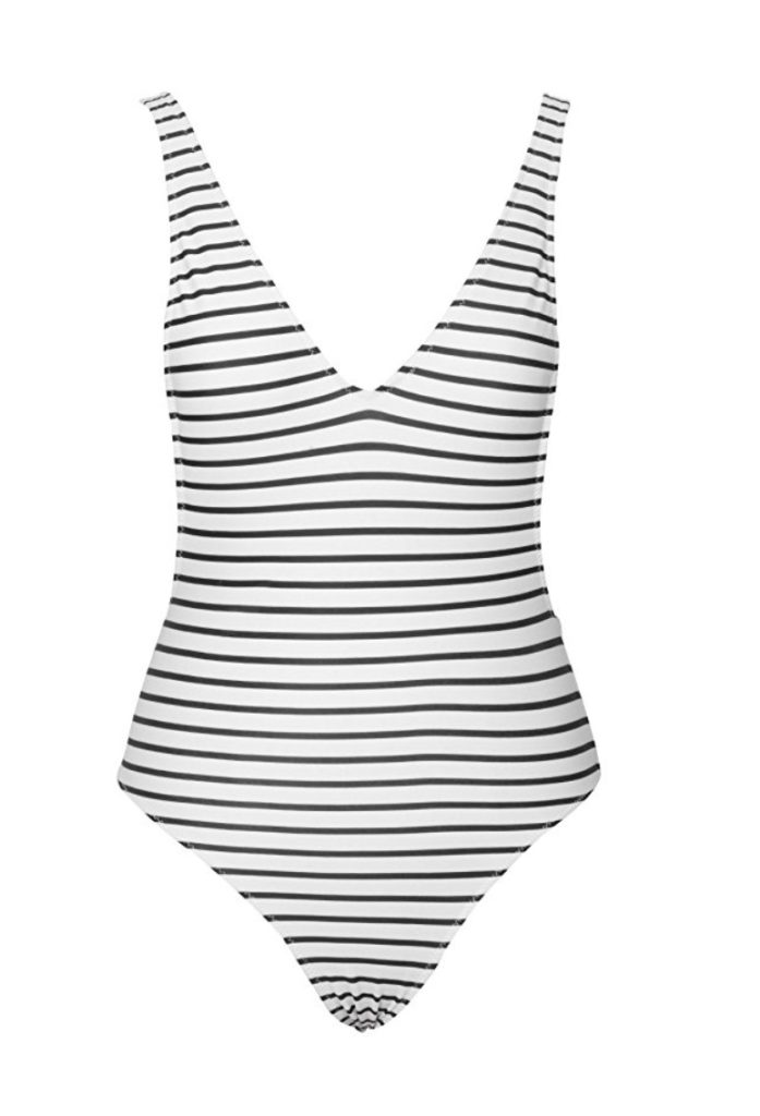 Lindsay Hubbard's Black and White Bathing Suit