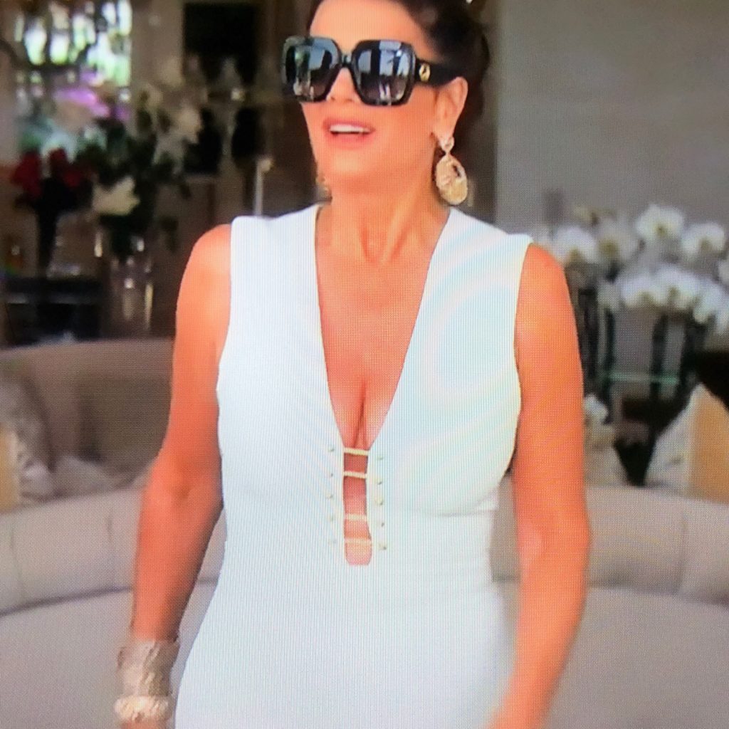 Lisa Vanderpump's Black Square Sunglasses