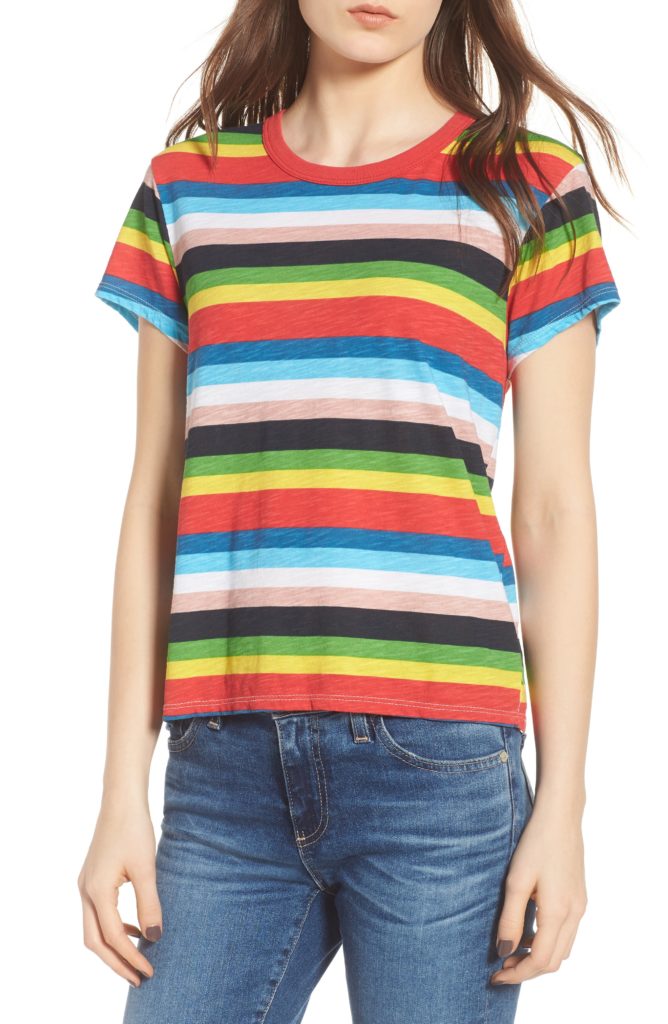 Tamra Judge's Rainbow Stripe Tee Shirt