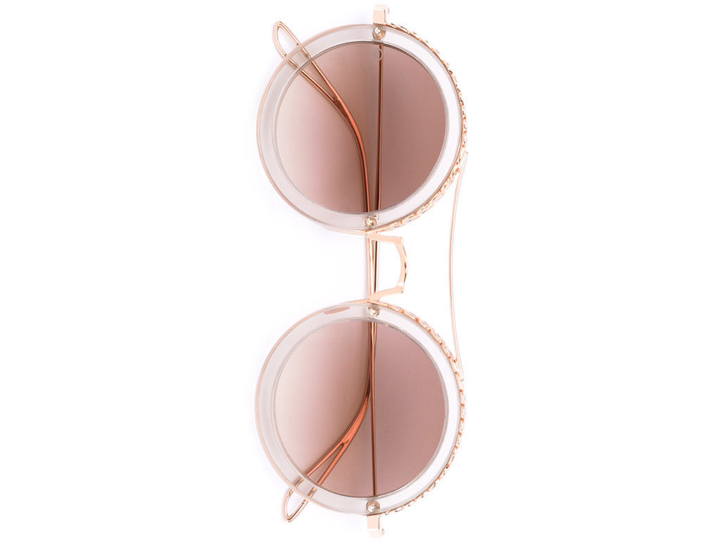 Teddi Mellencamps' Round Sunglasses at New York Fashion Week