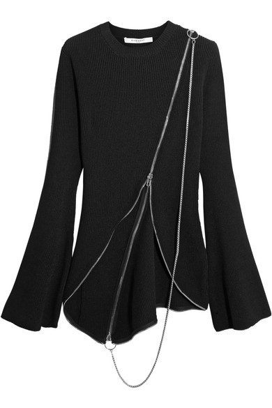 Dorit Kemsley's Asymmetrical Zipper Sweater